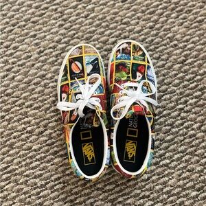 NATIONAL GEOGRAPHIC Vans women’s size 7.5 NWOT
